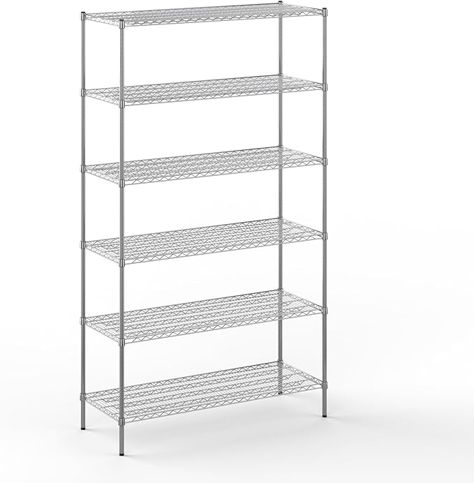 Regal Altair 21" Deep x 54" Wide x 96" Height Wire Shelving Kit | 6-Tier | NSF Commercial Storage Rack Unit