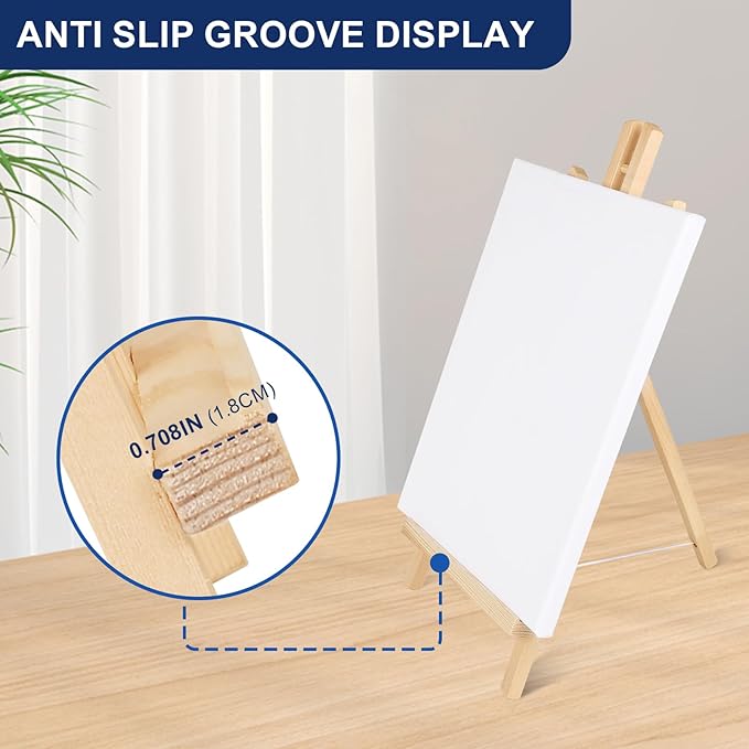 ESRICH 2pcs 17 Inch Tabletop Easels, Easel Stand for Painting,Tripod, Painting Party Easel, Kids Student Desktop Easel for Painting,Paint Easel for Canvas Paint