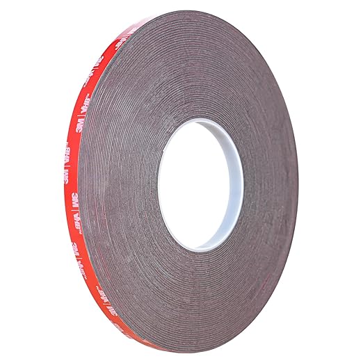 Double Sided Tape Heavy Duty, Waterproof Mounting Foam Tape, 73ft Length, 0.4in Width, High Temperature Resistant Adhesive Tape for Car, LED Strip Light, Office Decor, Uses 3M VHB 5952 Raw Material