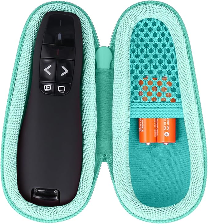 co2CREA Hard Case Replacement for Logitech Wireless Presenter R400 Presentation Remote Clicker Pointer (Mint Green Case)