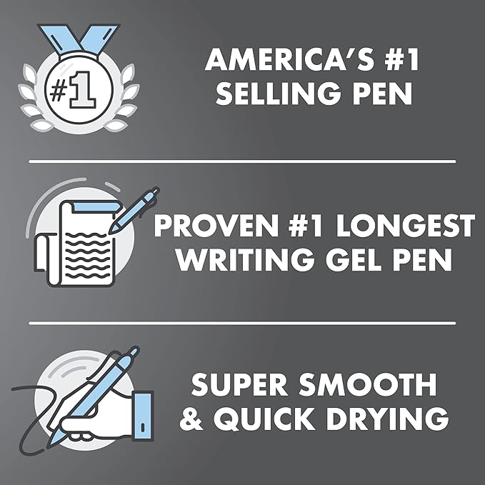 Pilot, G2 Edge Premium Gel Roller Pens, Fine Point 0.7 mm, Gel Pens Black Ink, Pack of 8 Count (Pack of 1) - Ideal for School, Journaling & Office Writing