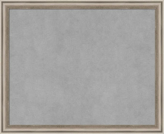 Amanti Art Silver Framed Magnetic Board 18x22 Small Vision Board for use with Magnets, 100% Metal Sheet to Display Items as Office Decor or for Home Organization in mudroom, Kitchen or Kids Room