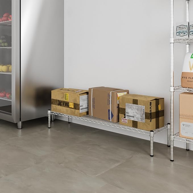 Regal Altair 14" Deep x 54" Wide x 8" Height 1-Tier Wire Shelving Kit | NSF Commercial Storage Rack Unit