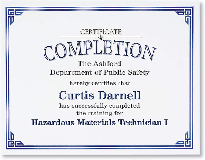 PaperDirect Blue on White Classic Specialty Certificates, 8½ x11, Foil Accents, 50 Count, Certificates And Awards Paper, For School, Work, Diplomas & Award Certificates