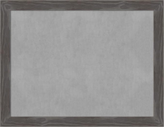 Amanti Art Grey Framed Magnetic Board 21x27 Medium Vision Board for use with Magnets, 100% Metal Sheet to Display Items as Office Decor or for Home Organization in mudroom, Kitchen or Kids Room