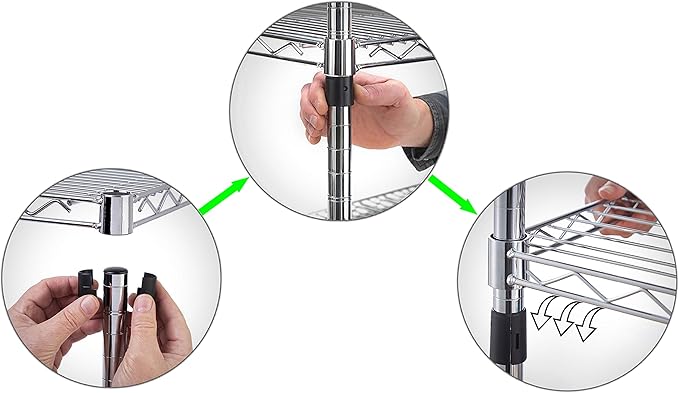 Regal Altair 24" Deep x 54" Wide x 64" Height Wire Shelving Kit | 5-Tier | NSF Commercial Storage Rack Unit