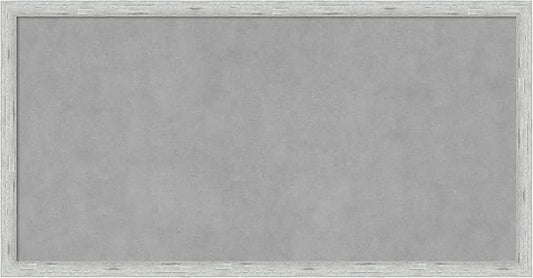 Amanti Art Silver Framed Magnetic Board 13x25 Small Vision Board for use with Magnets, 100% Metal Sheet to Display Items as Office Decor or for Home Organization in mudroom, Kitchen or Kids Room