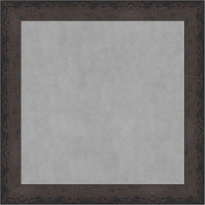 Amanti Art Black Framed Magnetic Board 29x29 Medium Vision Board for use with Magnets, 100% Metal Sheet to Display Items as Office Decor or for Home Organization in mudroom, Kitchen or Kids Room