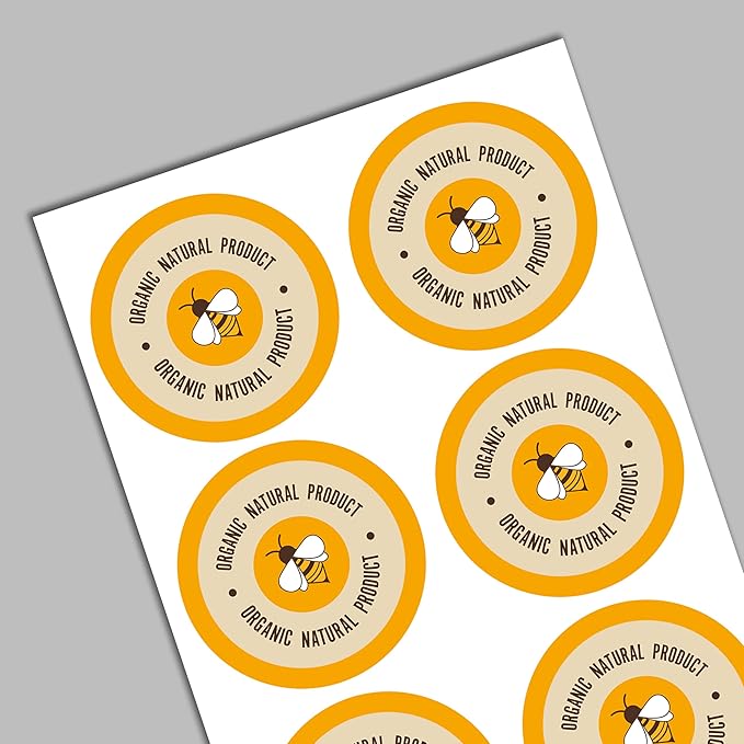 Custom 2" Circle Paper Labels - Personalized Round Stickers for Candles, Jars, Bottles and Businesses (50-10,000 Labels)