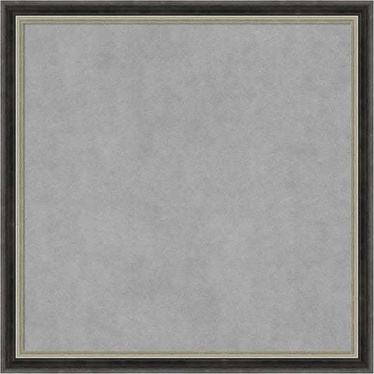 Amanti Art Black Framed Magnetic Board 13x13 X-Small Vision Board for use with Magnets, 100% Metal Sheet to Display Items as Office Decor or for Home Organization in mudroom, Kitchen or Kids Room