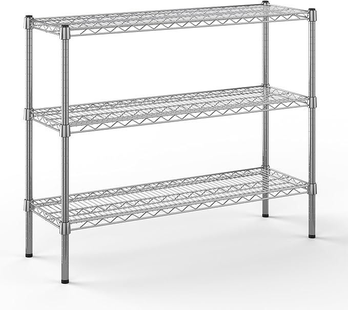 Regal Altair 14" Deep x 42" Wide x 34" Height Wire Shelving Kit | 3-Tier | NSF Commercial Storage Rack Unit
