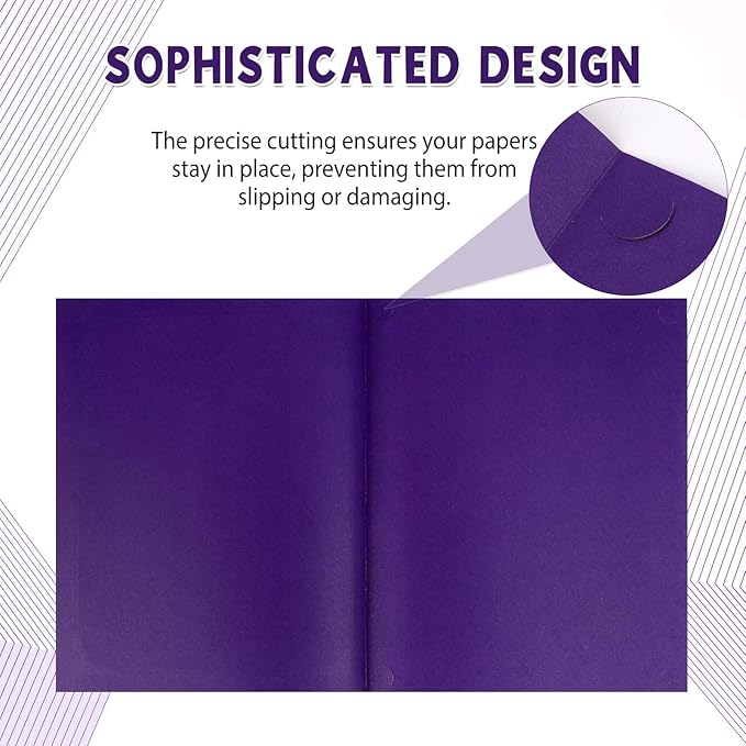 gisgfim 15Pcs Certificate Holders Diploma Covers Single Sided Gold Foil Border Award Covers for Letter Size 8.5x11 Certificates Cardstock Document Papers Storage Organizer (Purple)
