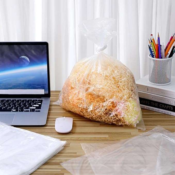 YooNotee 200 Pcs Shredder Bags Large Gallon Size Paper Shredder Bags for Home Office Paper Trash Shredded Materials(23.62 x 27.56 Inches)