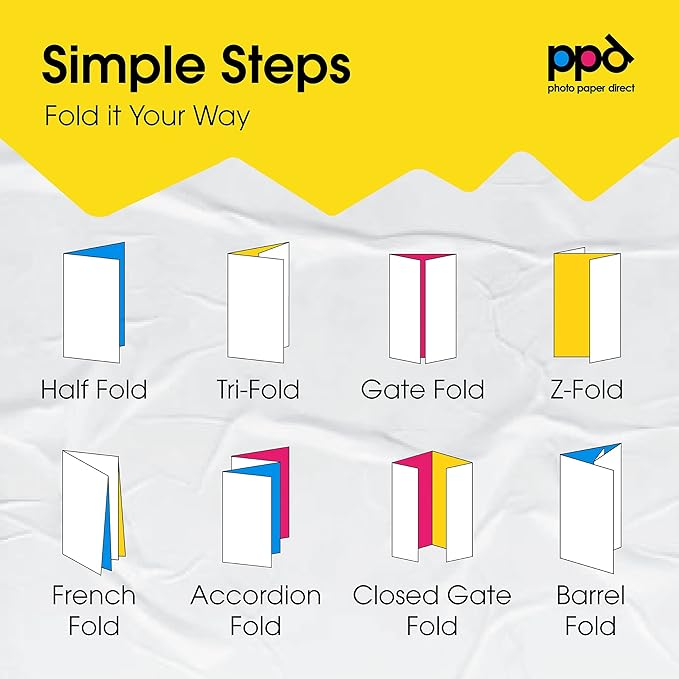 PPD 100 Sheets Inkjet Glossy Brochure and Flyer Paper 8.5x11 37lbs 140gsm Professional Quality Double Sided Instant Dry and Water-Resistant (PPD-72-100)