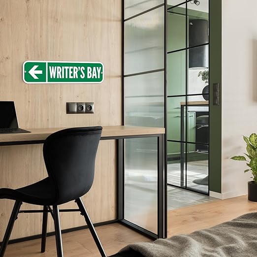 SmartSign Customize Your Own Blue Street Sign with Left Arrow | 6" x 24" 3M EG Reflective Aluminum