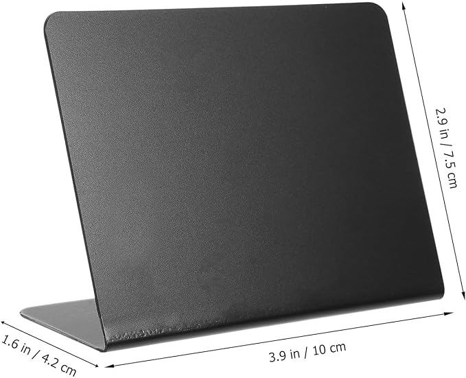 VILLCASE 10pcs Mini Chalkboard Signs Reusable Acrylic Desktop Message Boards Small Table Blackboards for Weddings Parties Restaurant Display