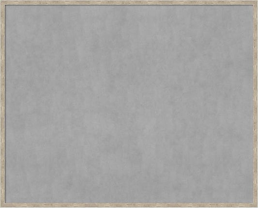 Amanti Art Silver Framed Magnetic Board 33x41 X-Large Vision Board for use with Magnets, 100% Metal Sheet to Display Items as Office Decor or for Home Organization in mudroom, Kitchen or Kids Room
