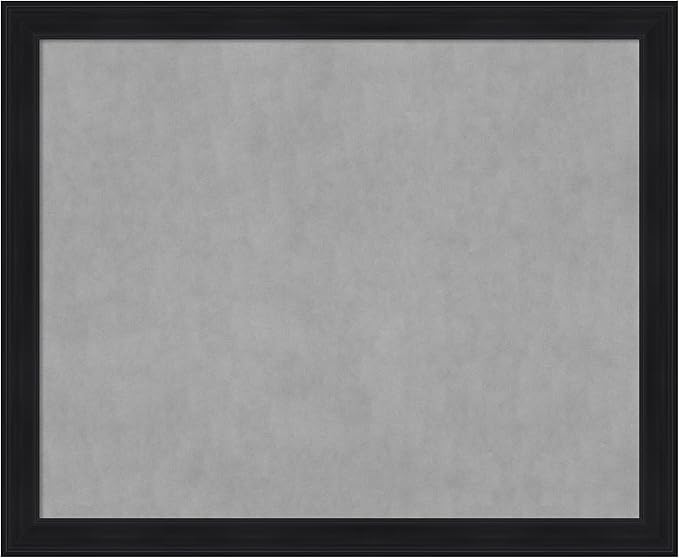 Amanti Art Black Framed Magnetic Board 37x45 X-Large Vision Board for use with Magnets, 100% Metal Sheet to Display Items as Office Decor or for Home Organization in mudroom, Kitchen or Kids Room