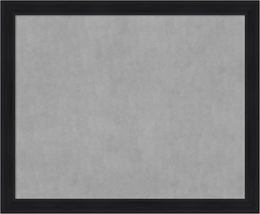 Amanti Art Black Framed Magnetic Board 37x45 X-Large Vision Board for use with Magnets, 100% Metal Sheet to Display Items as Office Decor or for Home Organization in mudroom, Kitchen or Kids Room