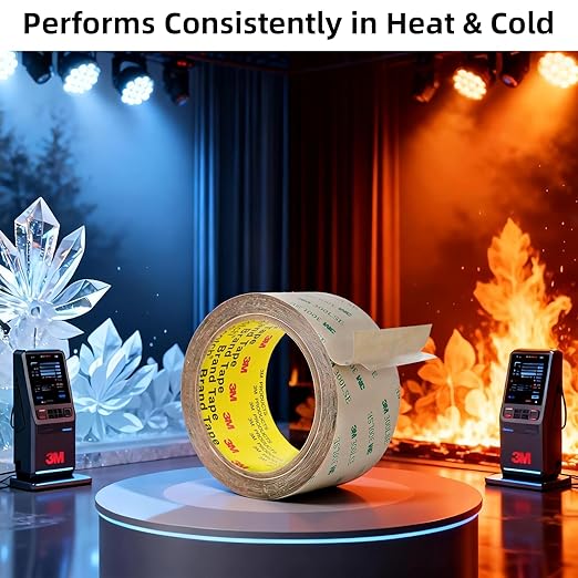 Made of 3M 300LSE Double Sided Tape 0.5" x 36Ft Clear, Heavy Duty Adhesive Tape, Thin Double Sided Tape for Crafts, Electronics, Laptop & Phone Repairs, Arts, Leather Work, Card Making – 1 Pack