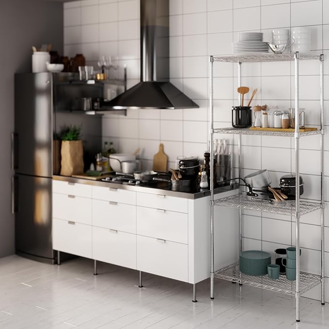 Regal Altair 18" Deep x 30" Wide x 74" Height Wire Shelving Kit | 4-Tier | NSF Commercial Storage Rack Unit