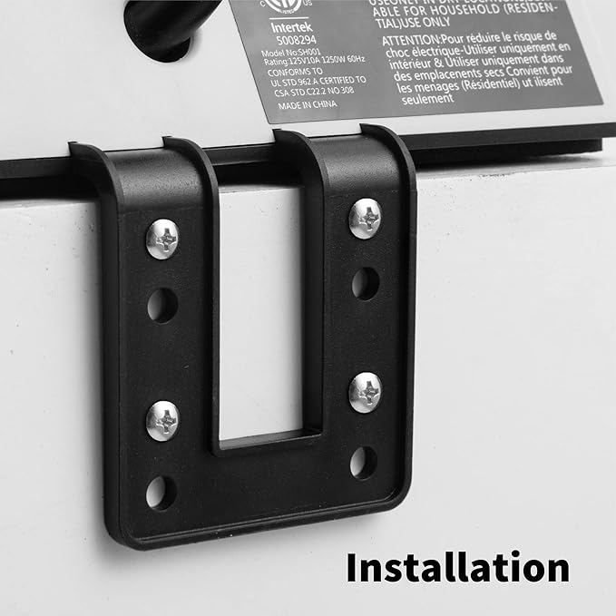 Emerising 2-Pack Desk Edge Mount Power Strips with 4 USB Ports & 3 AC Power Outlets for Home and Office Desktop Charging Bucket, 1250Joules Surge Protection,Black