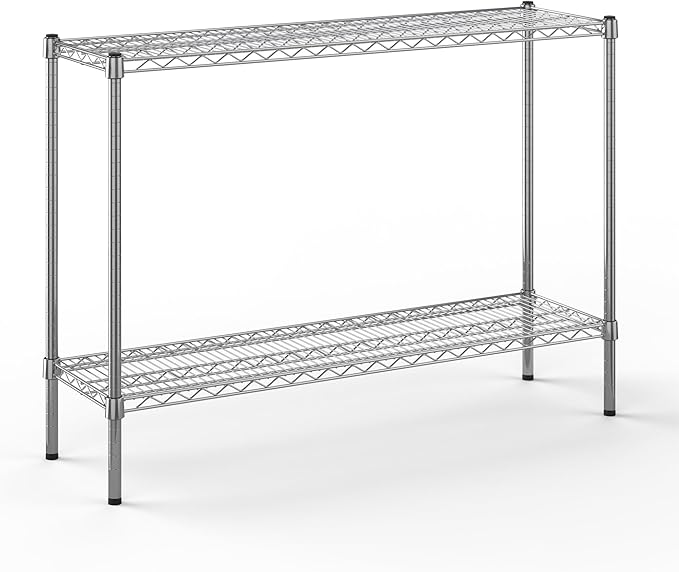 Regal Altair 14" Deep x 48" Wide x 34" Height Wire Shelving Kit | 2-Tier | NSF Commercial Storage Rack Unit