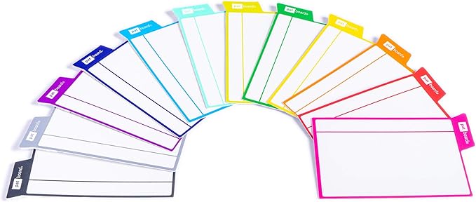 PATboard Scrum Board and Kanban Board - 16 Task Cards Medium - with nanocups® for Glass - Orange