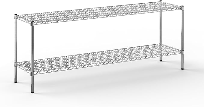 Regal Altair 18" Deep x 72" Wide x 27" Height Wire Shelving Kit | 2-Tier | NSF Commercial Storage Rack Unit