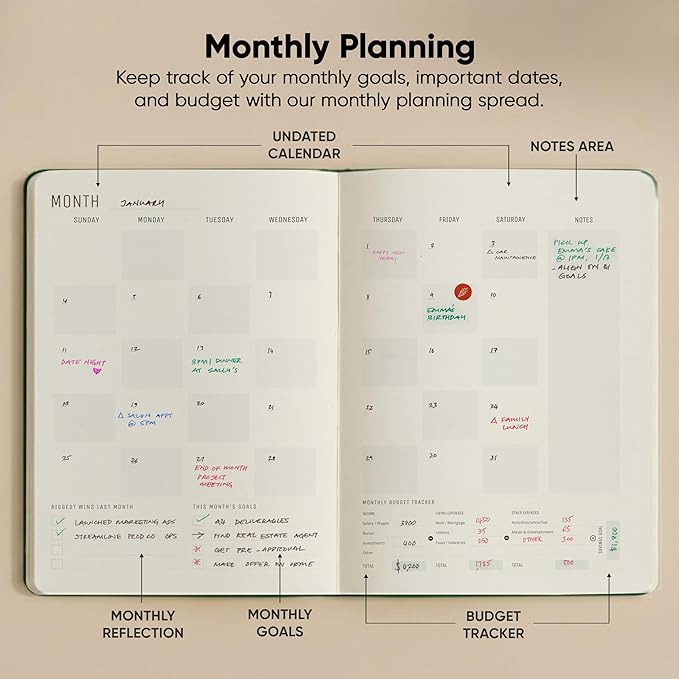 Hourly Planner & Appointment Book (8.5” x 11”) - Premium Hourly Planner with Daily Schedule & 30-Minute Time Slots for Better Time Management by PRODUCTIVITY STORE (A4, Black)