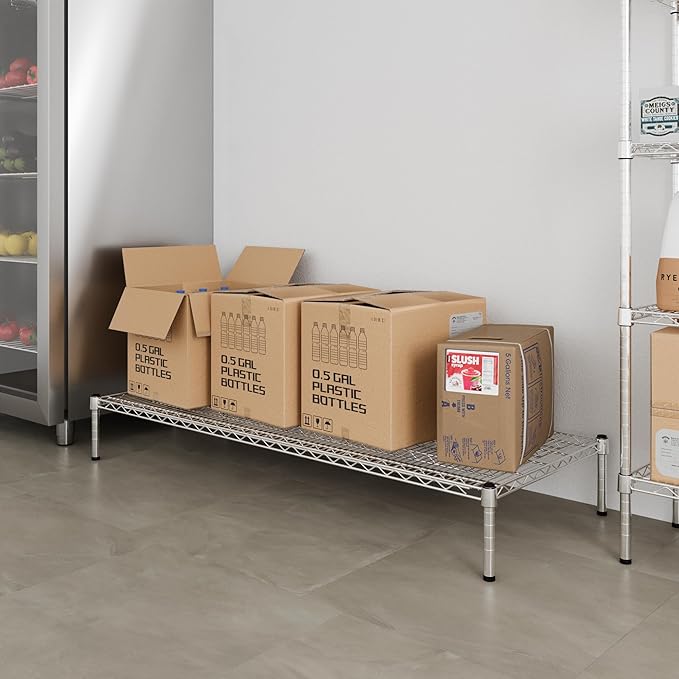 Regal Altair 24" Deep x 60" Wide x 8" Height Wire Shelving Kit | 1-Tier | NSF Commercial Storage Rack Unit