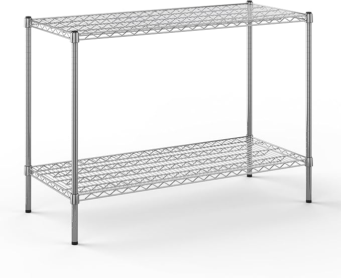 Regal Altair 21" Deep x 48" Wide x 34" Height Wire Shelving Kit | 2-Tier | NSF Commercial Storage Rack Unit