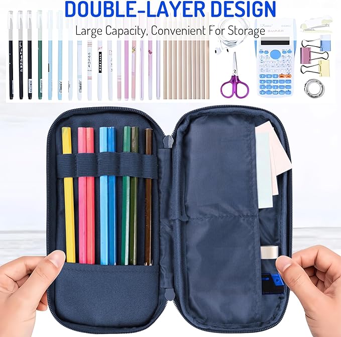 Fitvc Large Pencil Case for Boys,Gamer Boys Pencil Pouch for Kids Teens School,Large Capacity Pen Box Marker Organizer for School