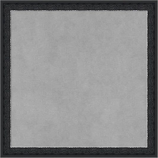 Amanti Art Black Framed Magnetic Board 18x18 Small Vision Board for use with Magnets, 100% Metal Sheet to Display Items as Office Decor or for Home Organization in mudroom, Kitchen or Kids Room