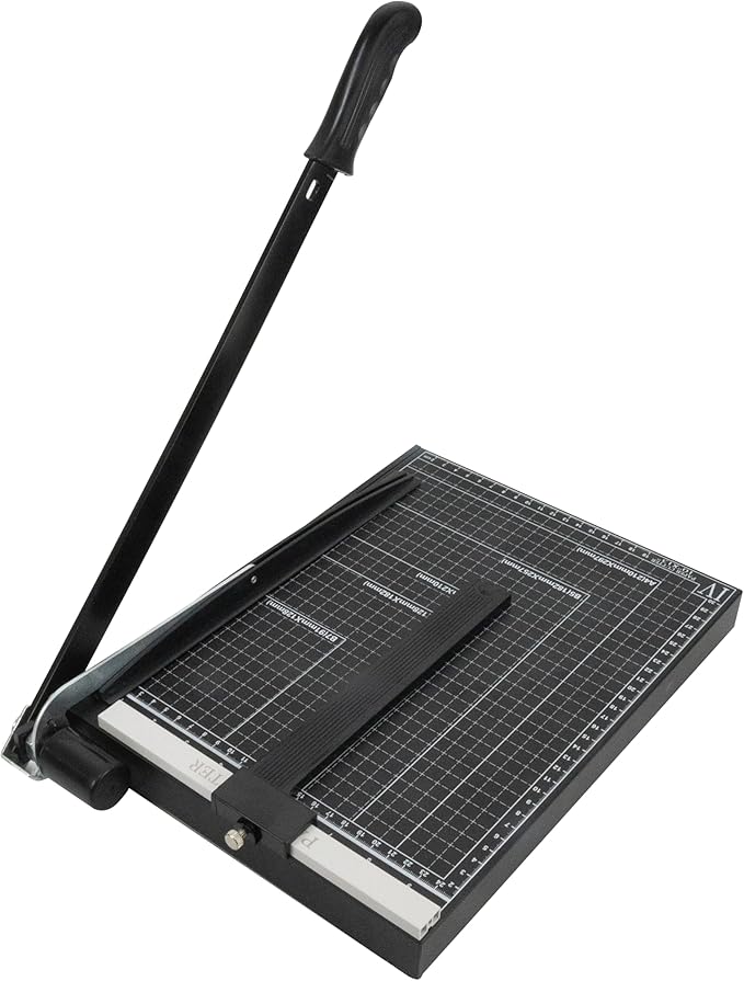 TEXALAN Precision Paper Cutter for A4/B5/A5/B6/B7, 10x13 inches, 70GSM Capacity, Metal Base Black