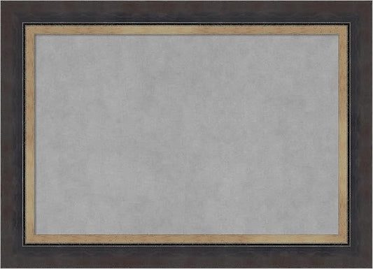 Amanti Art Black Framed Magnetic Board 21x29 Medium Vision Board for use with Magnets, 100% Metal Sheet to Display Items as Office Decor or for Home Organization in mudroom, Kitchen or Kids Room