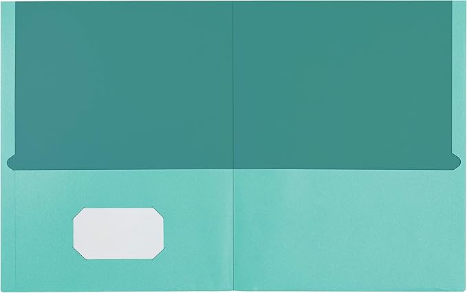 Oxford 2 Pocket Folders, Textured Paper, Assorted Colors (Blue, Purple, Teal, Orange, Pink), Contrasting Interior, Letter Size, 25 Per Box (53274EE)