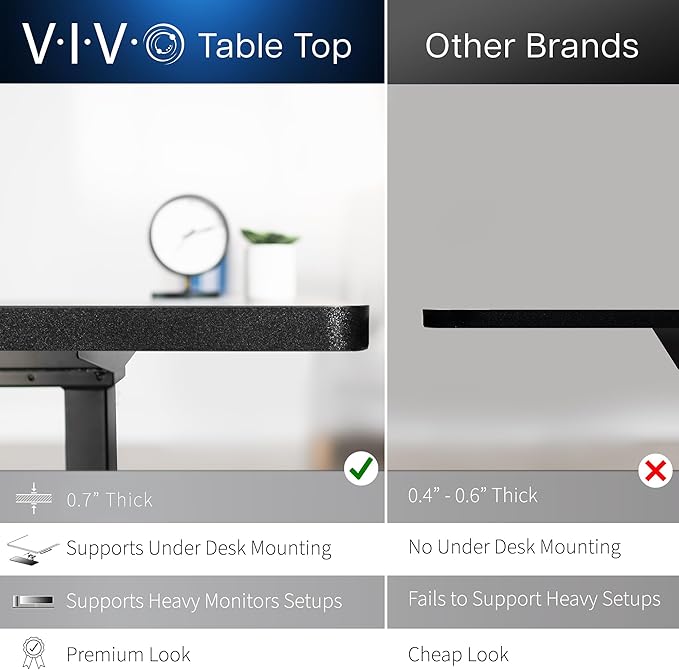 VIVO Electric 2-Tier Corner L-Shaped 63 x 55 inch Standing Desk, Height Adjustable, Memory Controller, Dark Walnut Top Black Frame, Black Drawers, DESK-E3CVD