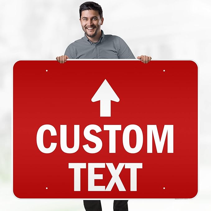 Custom Arrow,Custom Directional Sign, Up Arrow,36x48 Inches, Reflective, Rust Free DiBound, Fade Resistant, Made in USA by My Sign Center