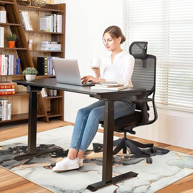 Anidaroel Office Chair Mat for Hardwood/Tile Floor, 36"x48" Desk Chair Mat for Office Gaming, Under Desk Rug for Rolling Chair, Anti-Slip Computer Chair Mats, Low-Pile Carpet Protector Rug