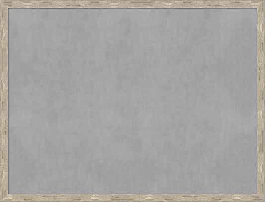 Amanti Art Silver Framed Magnetic Board 19x25 Medium Vision Board for use with Magnets, 100% Metal Sheet to Display Items as Office Decor or for Home Organization in mudroom, Kitchen or Kids Room