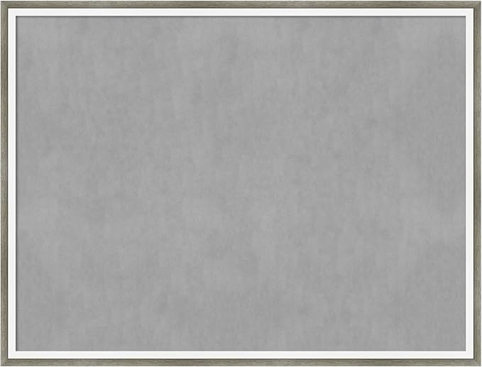 Amanti Art Silver Framed Magnetic Board 19x25 Medium Vision Board for use with Magnets, 100% Metal Sheet to Display Items as Office Decor or for Home Organization in mudroom, Kitchen or Kids Room