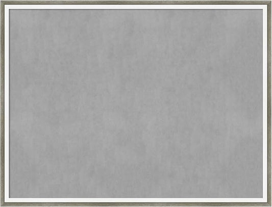 Amanti Art Silver Framed Magnetic Board 19x25 Medium Vision Board for use with Magnets, 100% Metal Sheet to Display Items as Office Decor or for Home Organization in mudroom, Kitchen or Kids Room