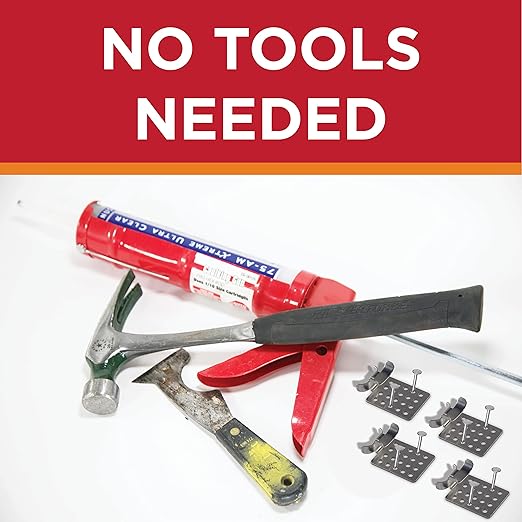 Grip Clip Roof Clips, Safe for Heat Tape, Electric Cable & Roof Heat Cable Installation, Prevents Roof Damage, Easy Nail-Free Outdoor Cable Clips, Your Ultimate Cable Clip (.825-25 Pack)