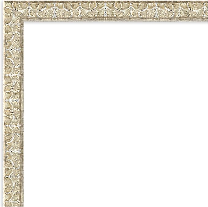 Amanti Art Silver Framed Magnetic Board 20x26 Medium Vision Board for use with Magnets, 100% Metal Sheet to Display Items as Office Decor or for Home Organization in mudroom, Kitchen or Kids Room