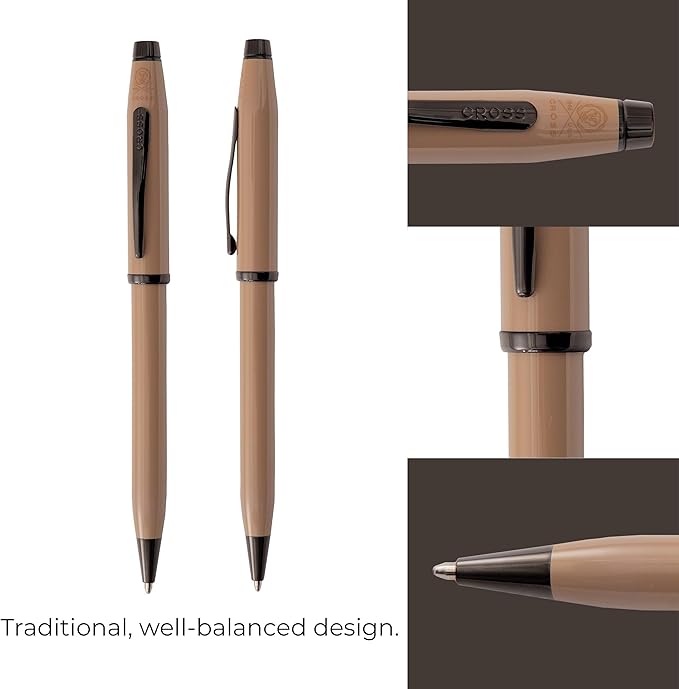 Cross Century II Earthy Beige with Black PVD Appointments Ballpoint Pen