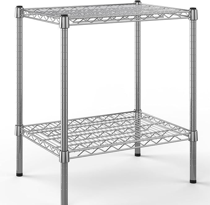 Regal Altair 18" Deep x 24" Wide x 27" Height Wire Shelving Kit | 2-Tier | NSF Commercial Storage Rack Unit