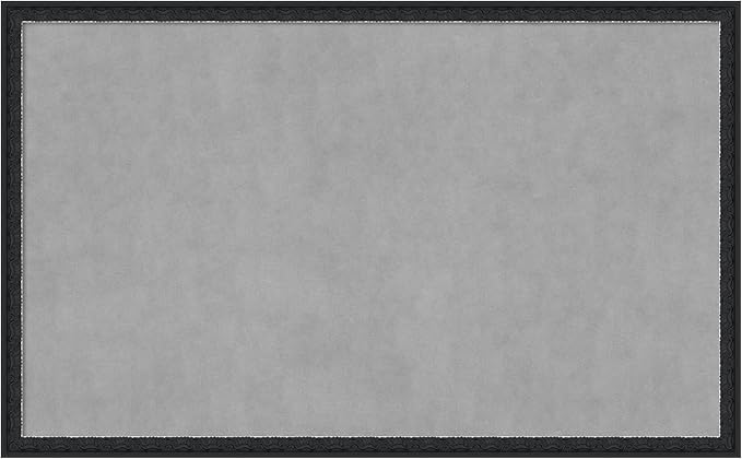 Amanti Art Black Framed Magnetic Board 26x42 Large Vision Board for use with Magnets, 100% Metal Sheet to Display Items as Office Decor or for Home Organization in mudroom, Kitchen or Kids Room