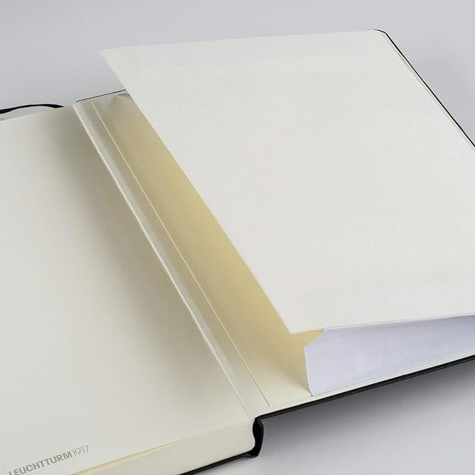LEUCHTTURM1917 - Notebook Hardcover Master Slim A4+ - 123 Numbered Pages for Writing and Journaling (Anthracite, Ruled)