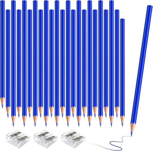 sqzrmdcg 36 PCS Blue Colored Pencils, Pre-sharpened Professional Wooden Art Pencils Set for Artists Painting | Premium Drawing Sketching Supplies(Blue)
